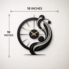 18 inch metal wall clock size